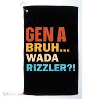 Gen A Bruh Wada Rizzler Golf Towel thumb 0
