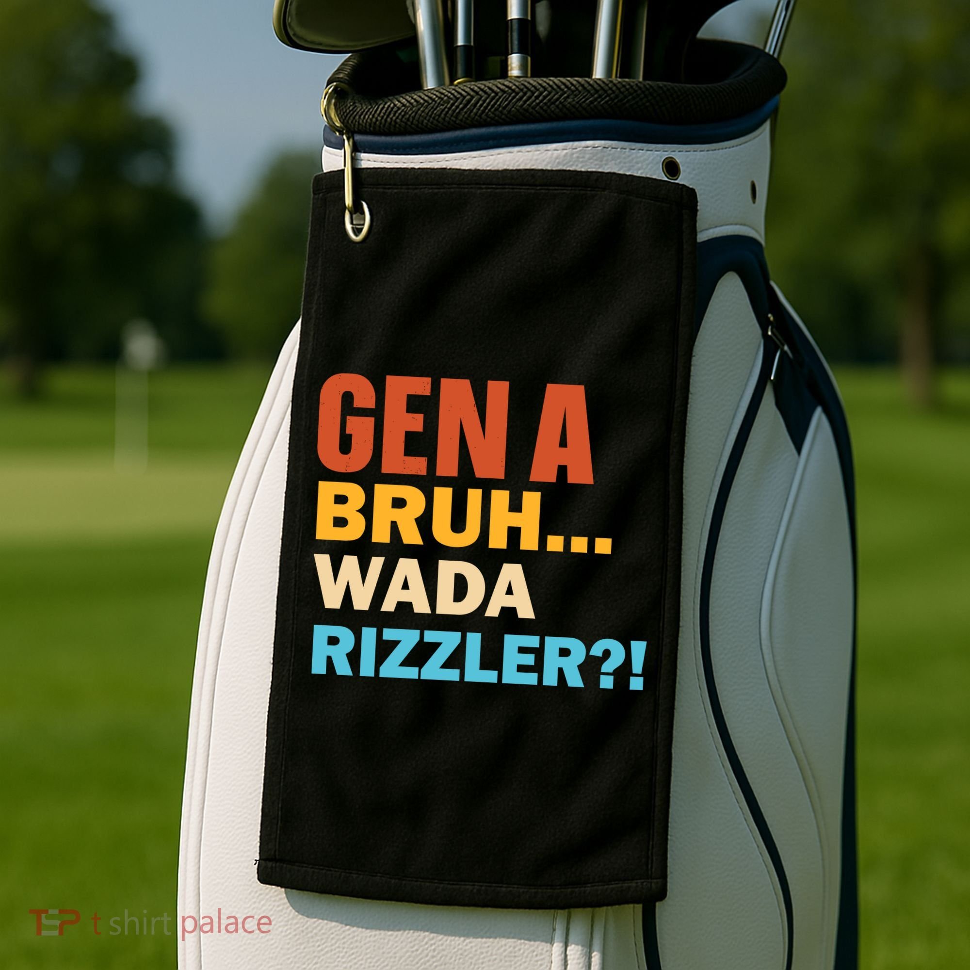 Gen A Bruh Wada Rizzler Golf Towel