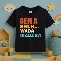 Gen A Bruh Wada Rizzler Toddler T-Shirt thumb 3