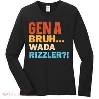 Gen A Bruh Wada Rizzler Women's Long Sleeve Shirt thumb 0
