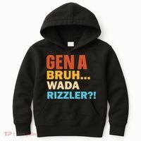 Gen A Bruh Wada Rizzler Kids Hoodie thumb 0