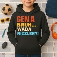 Gen A Bruh Wada Rizzler Kids Hoodie thumb 2