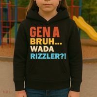 Gen A Bruh Wada Rizzler Kids Hoodie thumb 3