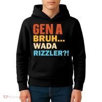 Gen A Bruh Wada Rizzler Kids Hoodie thumb 4