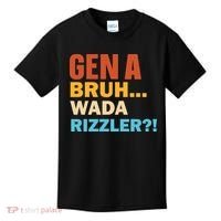 Gen A Bruh Wada Rizzler Kids T-Shirt thumb 0