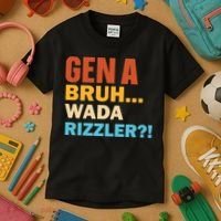 Gen A Bruh Wada Rizzler Kids T-Shirt thumb 3