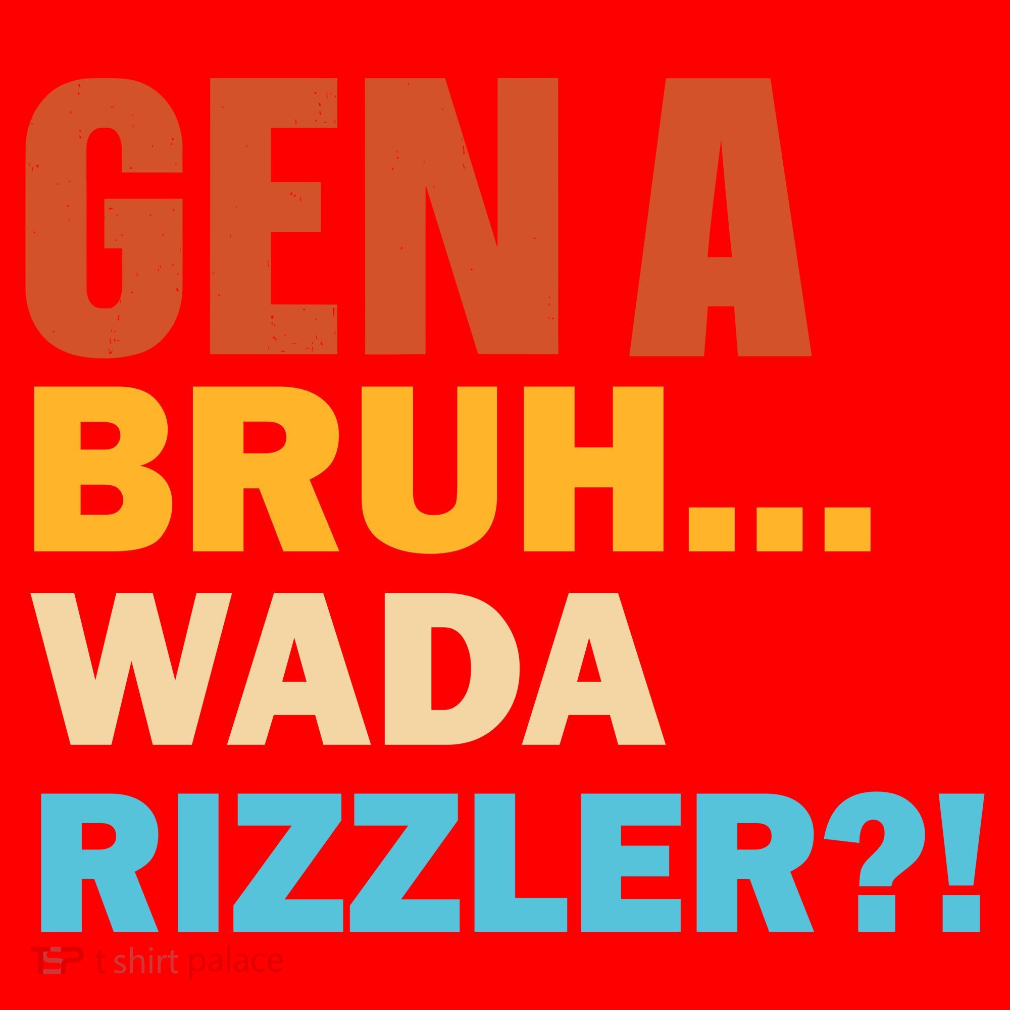 Gen A Bruh Wada Rizzler Santa Hat