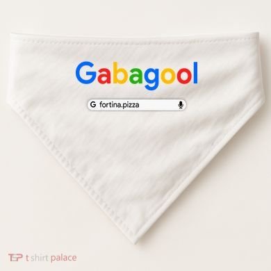 Gabagool Fortina Pizza USA-Made Doggie Bandana