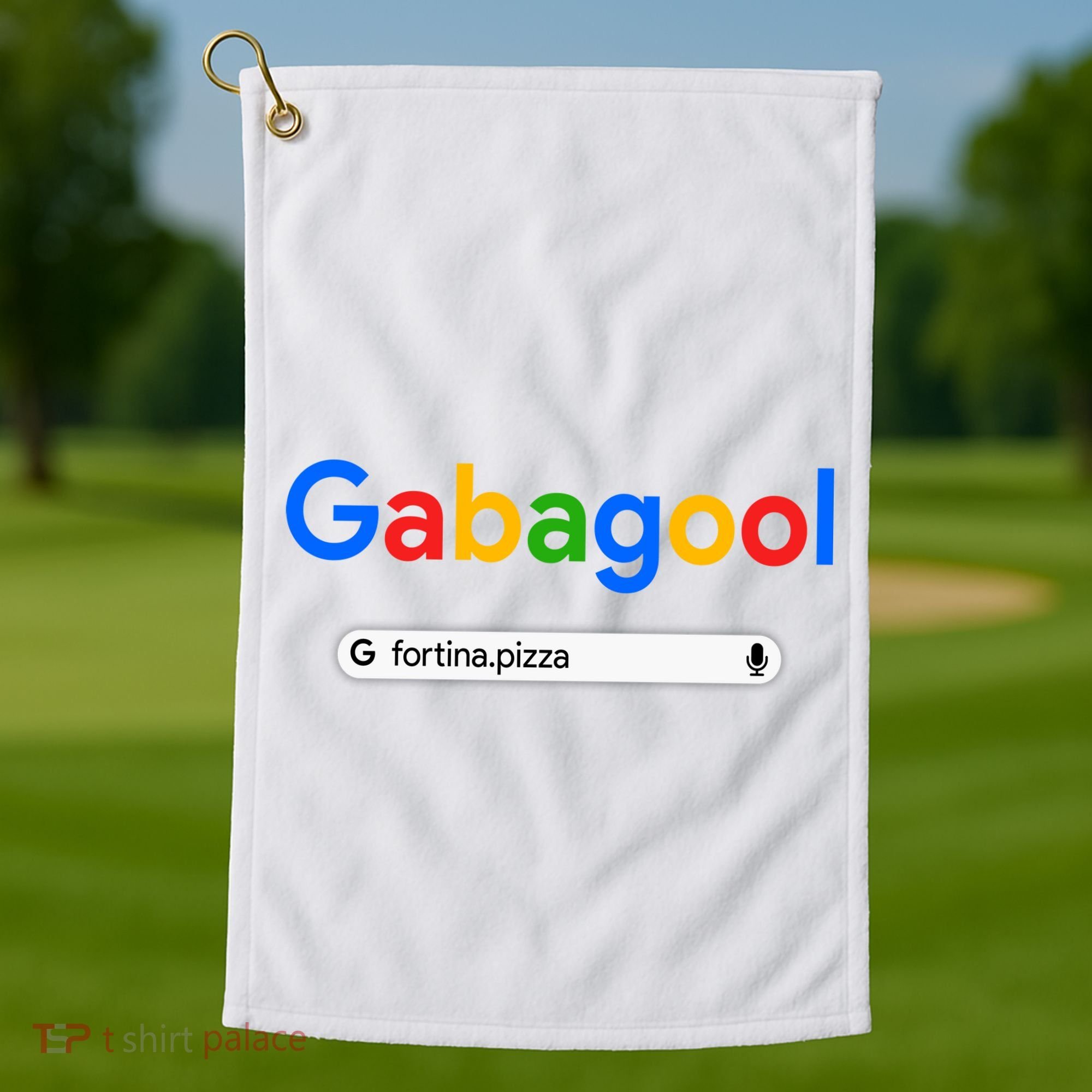Gabagool Fortina Pizza Golf Towel