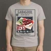 Gabagool No Man Deli Meat Co T-Shirt thumb 3