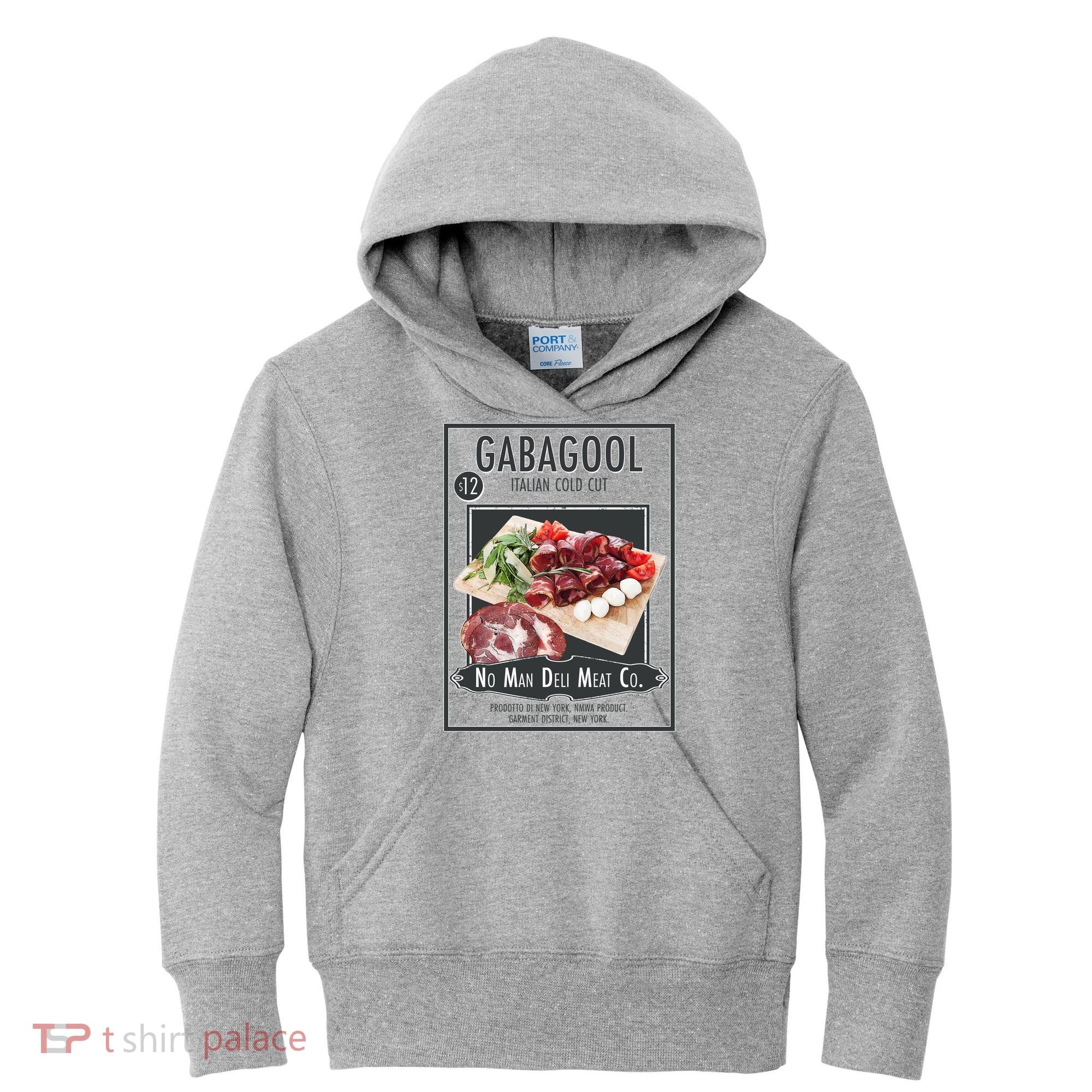 Gabagool No Man Deli Meat Co Kids Hoodie