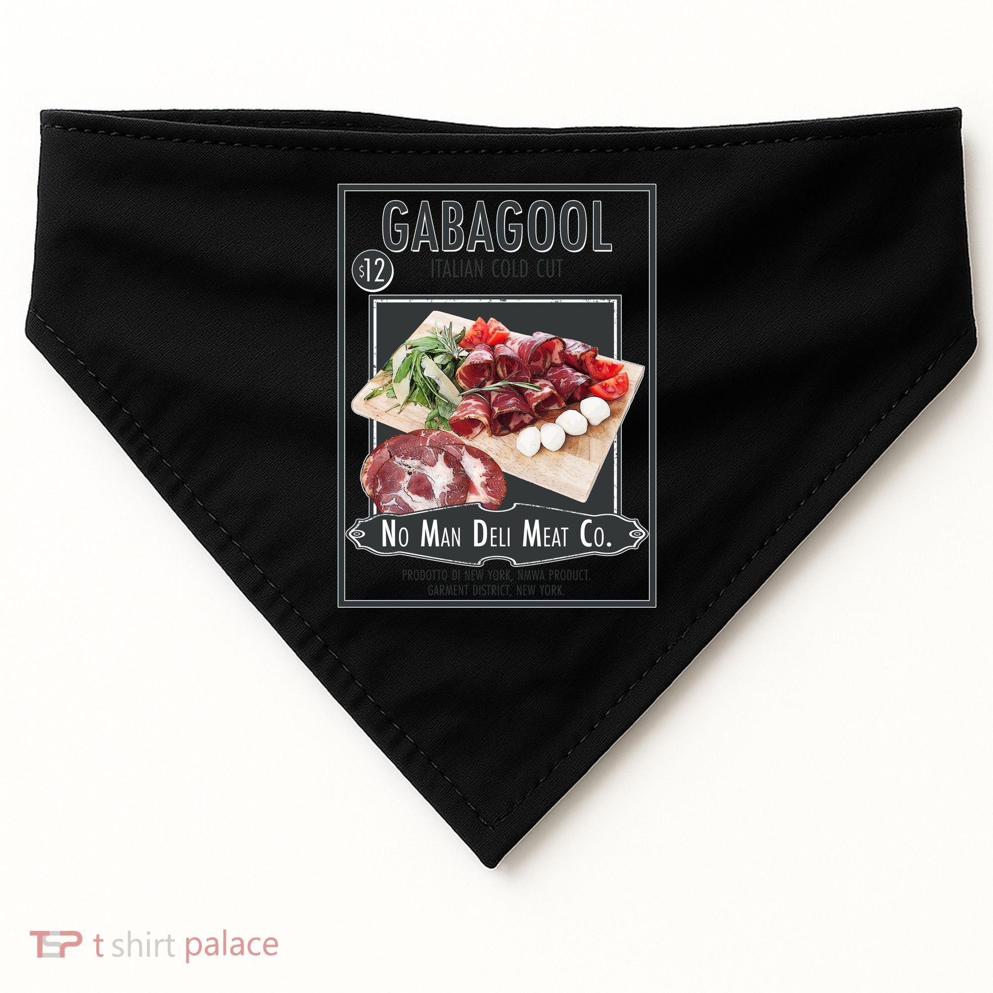 Gabagool No Man Deli Meat Co USA-Made Doggie Bandana