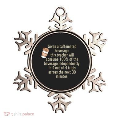 Given A Caffeinated Beverage This Teacher Will Consume Ornament