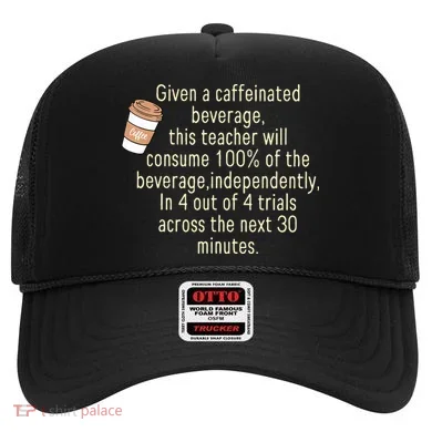 Given A Caffeinated Beverage This Teacher Will Consume Hat