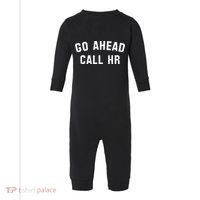 Go Ahead Call Hr! Joking Fun Hr Infant Fleece One Piece thumb 0