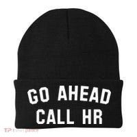 Go Ahead Call Hr! Joking Fun Hr Beanie thumb 0