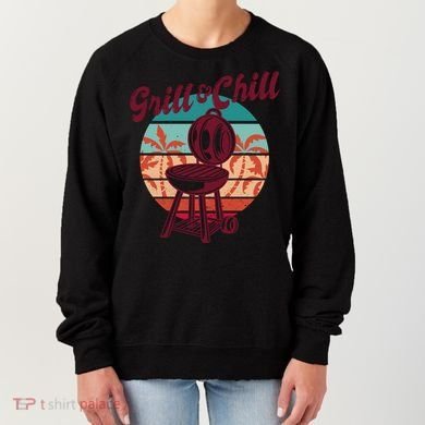 Grill And Chill Vacation Retro Sunset Women's Sweatshirt