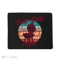Grill And Chill Vacation Retro Sunset Mousepad thumb 0