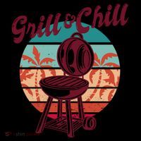 Grill And Chill Vacation Retro Sunset Mousepad thumb 1
