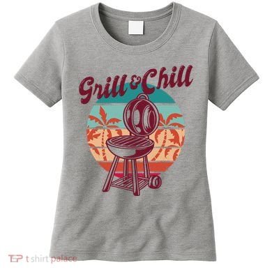 Grill And Chill Vacation Retro Sunset Women's T-Shirt
