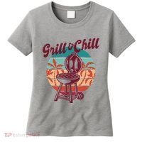 Grill And Chill Vacation Retro Sunset Women's T-Shirt thumb 0