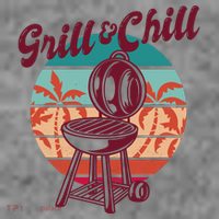 Grill And Chill Vacation Retro Sunset Women's T-Shirt thumb 6