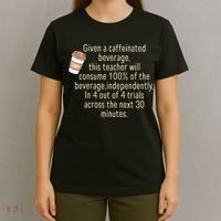 Given A Caffeinated Beverage This Teacher Will Consume T-Shirt thumb 4