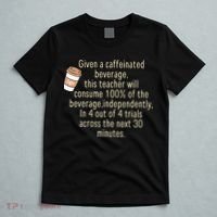 Given A Caffeinated Beverage This Teacher Will Consume T-Shirt thumb 5