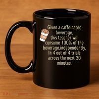 Given A Caffeinated Beverage This Teacher Will Consume 11oz C Handle Ceramic Mug thumb 4