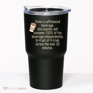 Given A Caffeinated Beverage This Teacher Will Consume Tumbler
