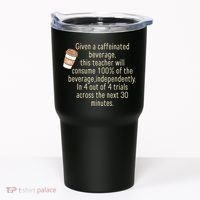 Given A Caffeinated Beverage This Teacher Will Consume Tumbler thumb 0