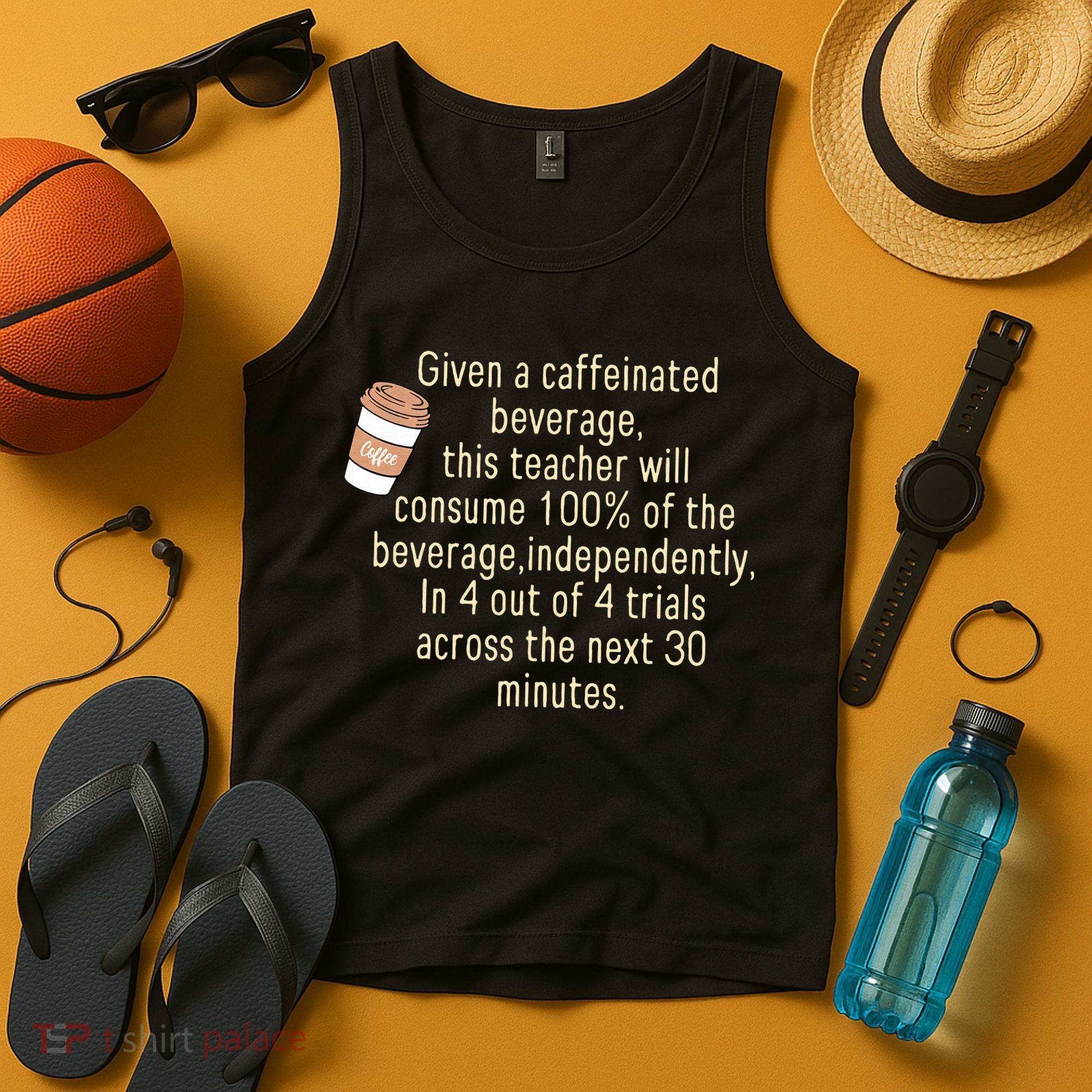 Given A Caffeinated Beverage This Teacher Will Consume Tank Top