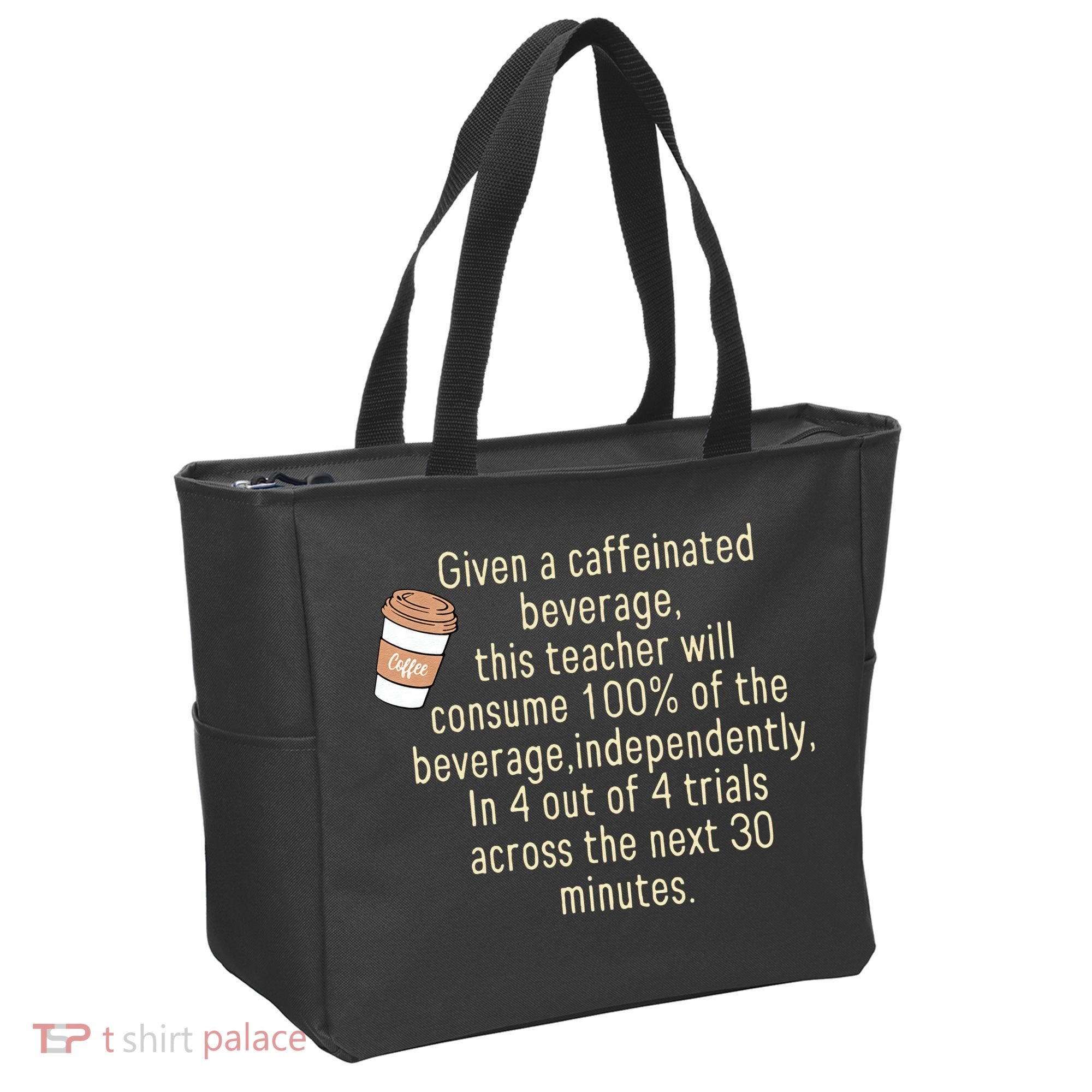 Given A Caffeinated Beverage This Teacher Will Consume Tote Bag