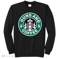 Guns And Coffee Parody Sweatshirt thumb 0
