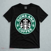 Guns And Coffee Parody T-Shirt thumb 5