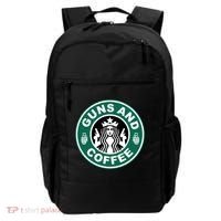 Guns And Coffee Parody Backpack thumb 0