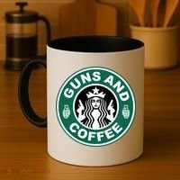 Guns And Coffee Parody Coffee Mug thumb 4