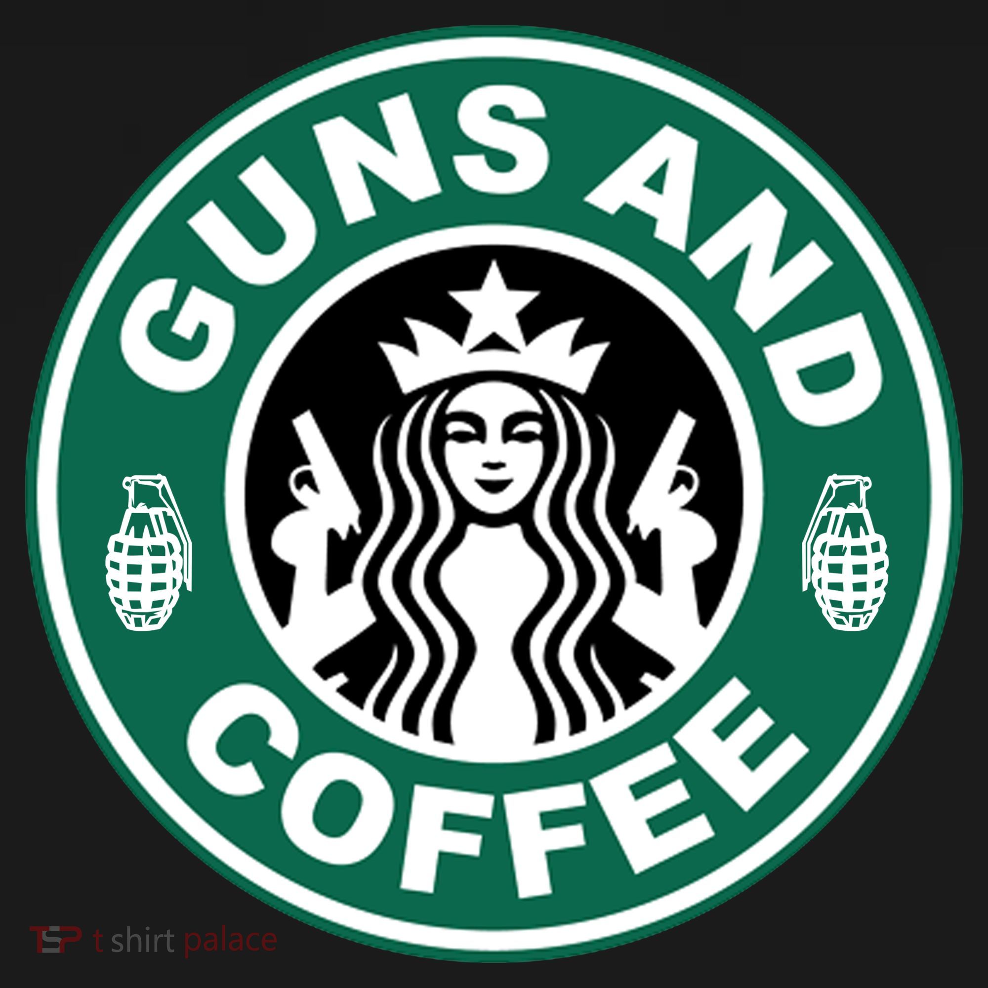 Guns And Coffee Parody Pajama Set