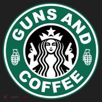Guns And Coffee Parody Hat thumb 2
