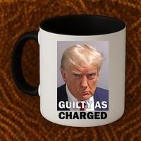 Guilty As Charge Trump Mugshot Coffee Mug thumb 2