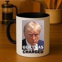 Guilty As Charge Trump Mugshot Coffee Mug thumb 4