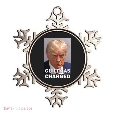 Guilty As Charge Trump Mugshot Ornament