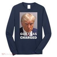 Guilty As Charge Trump Mugshot Long Sleeve Shirt thumb 0