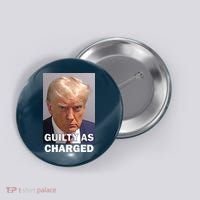 Guilty As Charge Trump Mugshot Button thumb 0