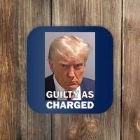 Guilty As Charge Trump Mugshot Coaster thumb 0