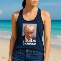 Guilty As Charge Trump Mugshot Women's Tank Top thumb 2