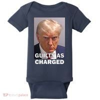 Guilty As Charge Trump Mugshot Baby Bodysuit thumb 0
