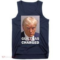 Guilty As Charge Trump Mugshot Tank Top thumb 0