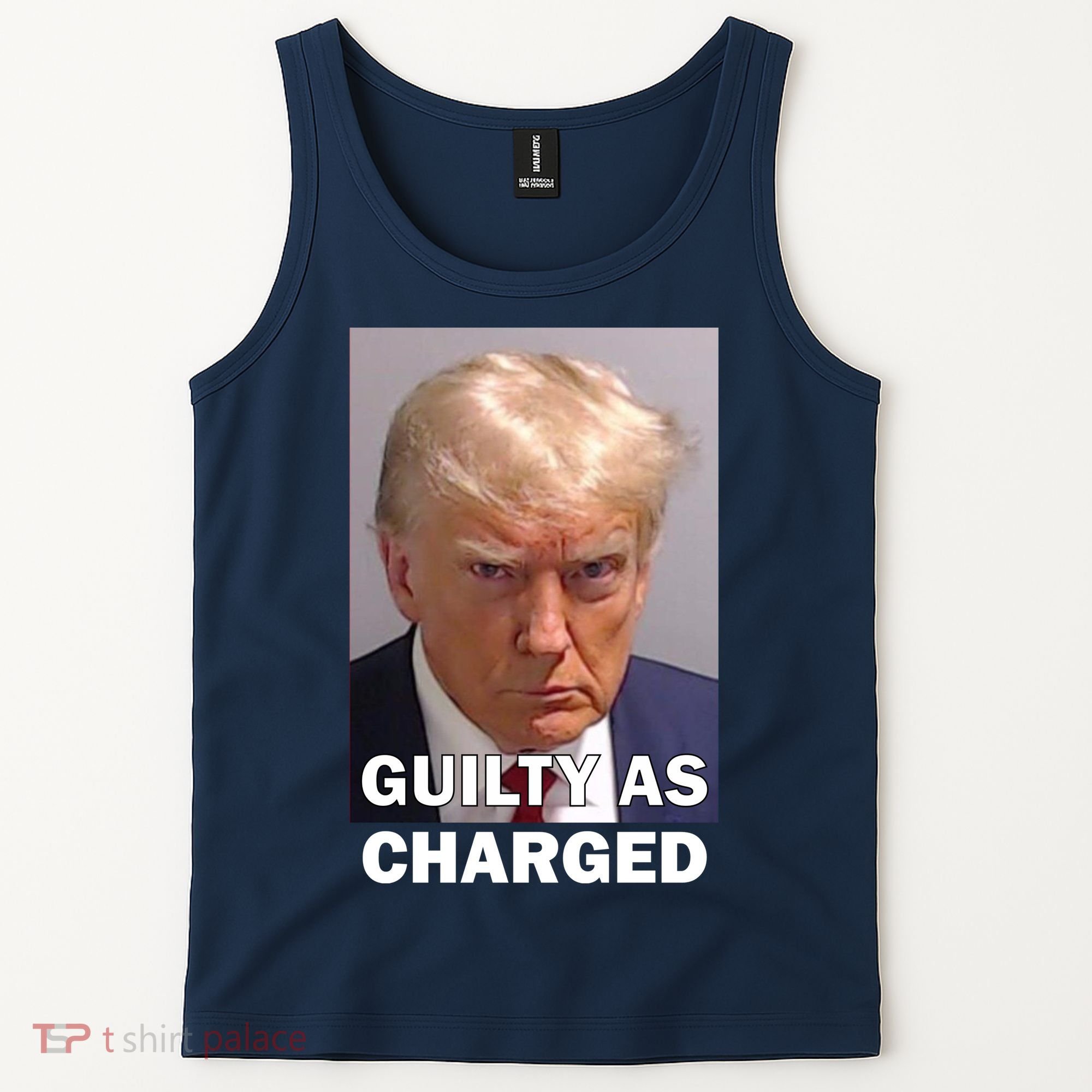 Guilty As Charge Trump Mugshot Tank Top