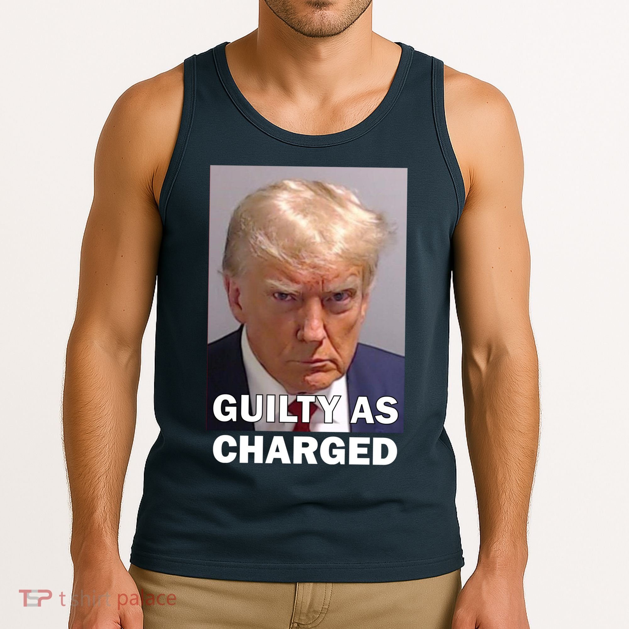 Guilty As Charge Trump Mugshot Tank Top